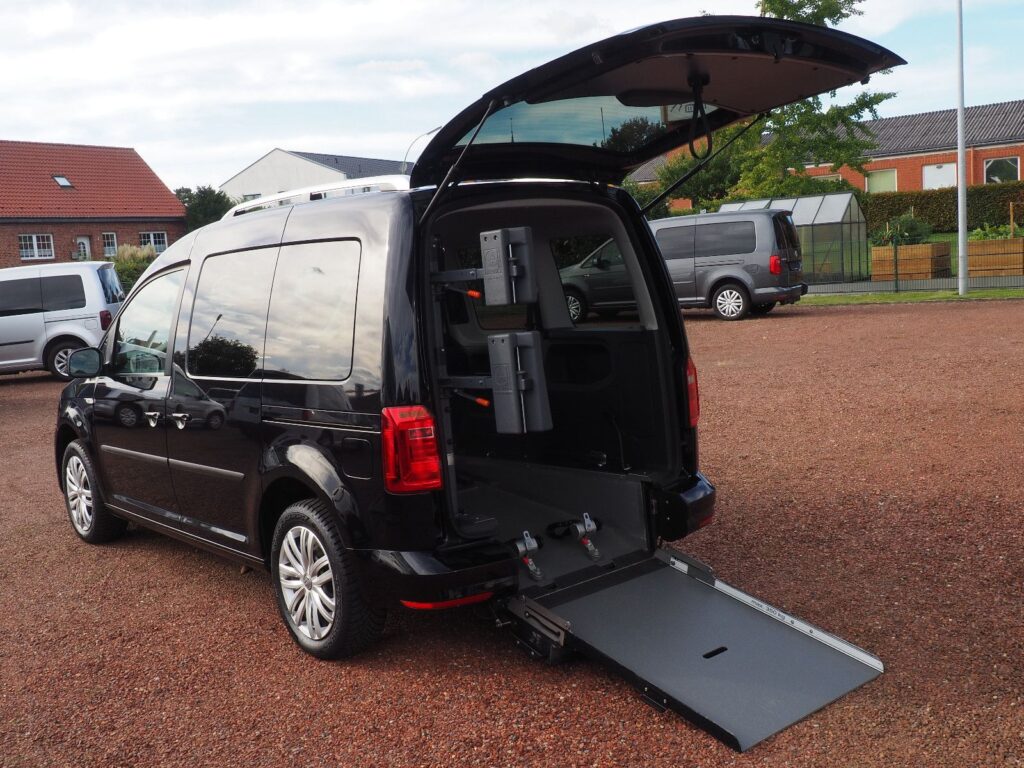 Volkswagen Caddy Klima Rollstuhlrampe + Kopf/Nackenstütze